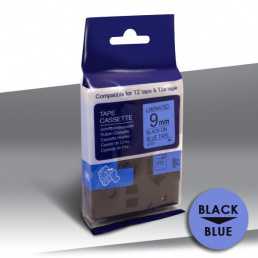 Taśma Brother TZe-521 BLACK on BLUE 24inks 9mm