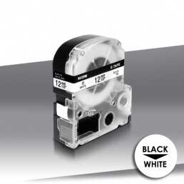 Taśma Epson LC-4WBN (SS12KW) BLACK on WHITE 24inks 12mm