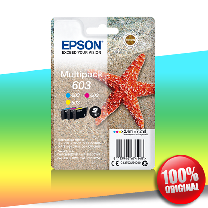 Tusz Epson 2100 XP (603) MULTIPACK CMY 7,2ml