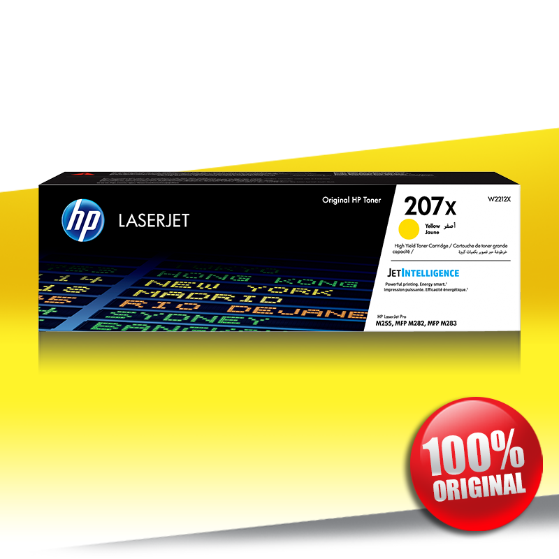 Toner HP 207X (255/283) PRO M CLJ YELLOW Oryginalny 2,4K