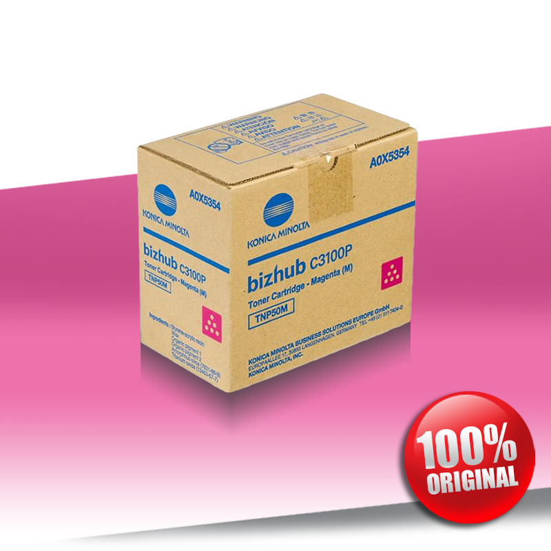 Toner Konica Minolta C3100P (TNP-50) Bizhub MAGENTA Oryginalny 5K