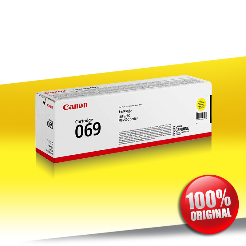 Toner Canon 069Y (MF 752) YELLOW Oryginalny 1,9K